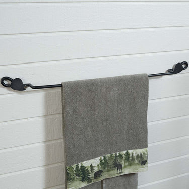 Hammered Leaf Towel Bar - 24